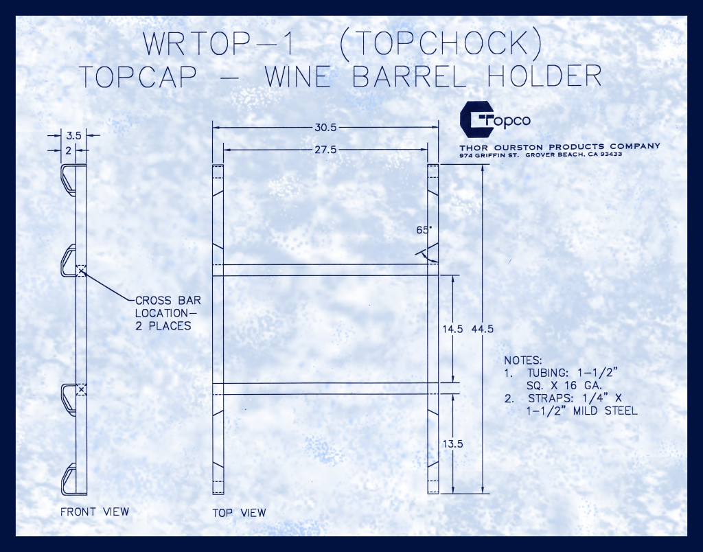 Seismic Wine Barrel Holder